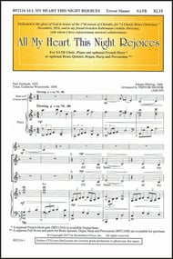 All My Heart This Night Rejoices SATB choral sheet music cover Thumbnail